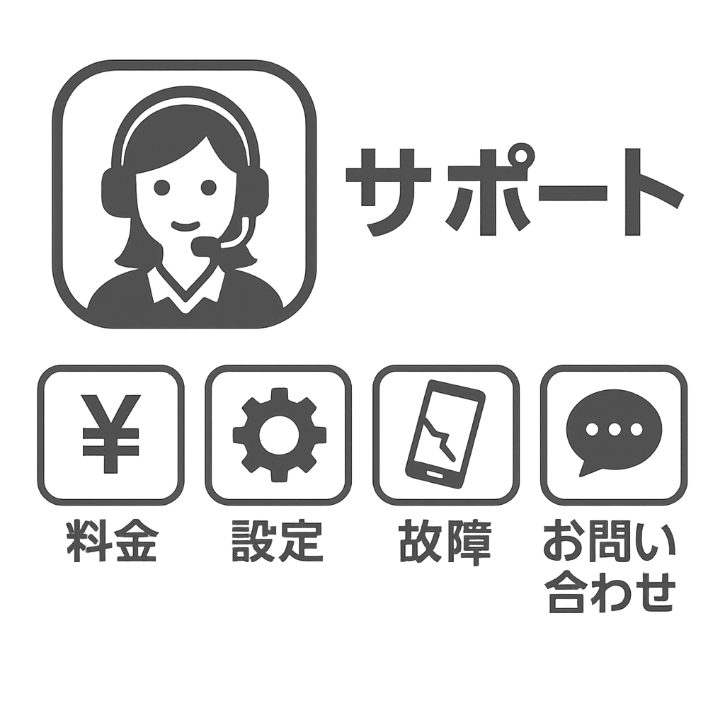 スマホお悩みサポートメニュー